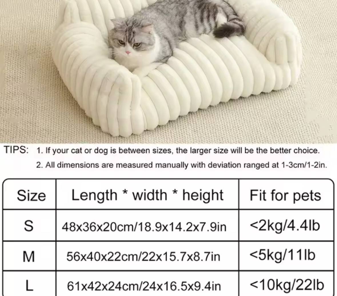 Luxury Cat Bed Sofa – Soft & Cozy Lounge for Your Feline