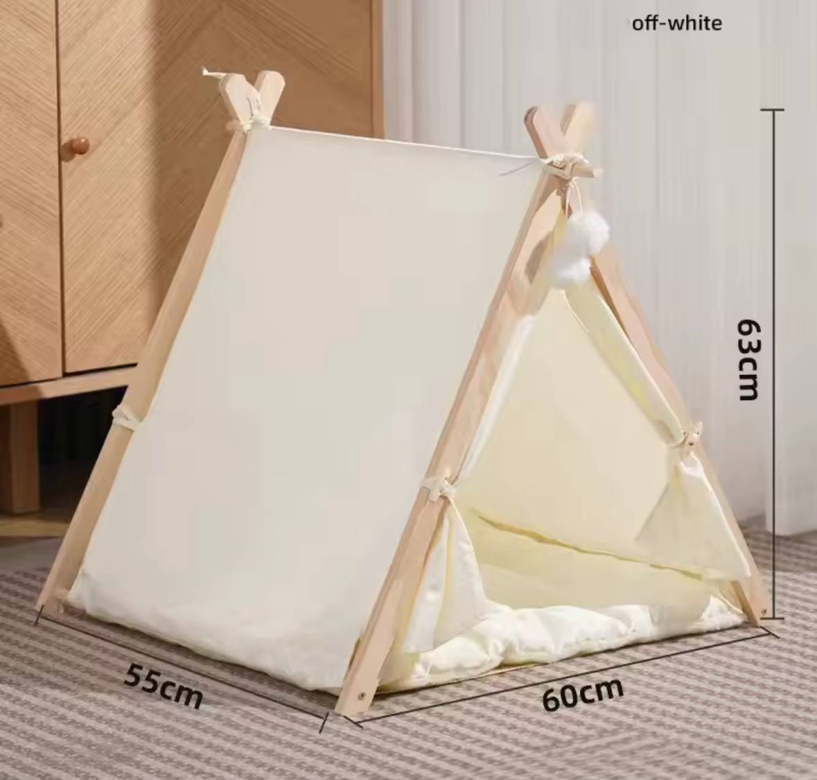 Cozy Indoor Pet Tent – Soft & Stylish Hideaway for Dogs and Cats