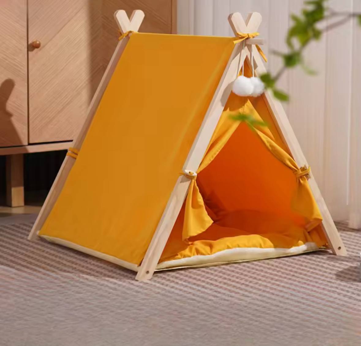Cozy Indoor Pet Tent – Soft & Stylish Hideaway for Dogs and Cats